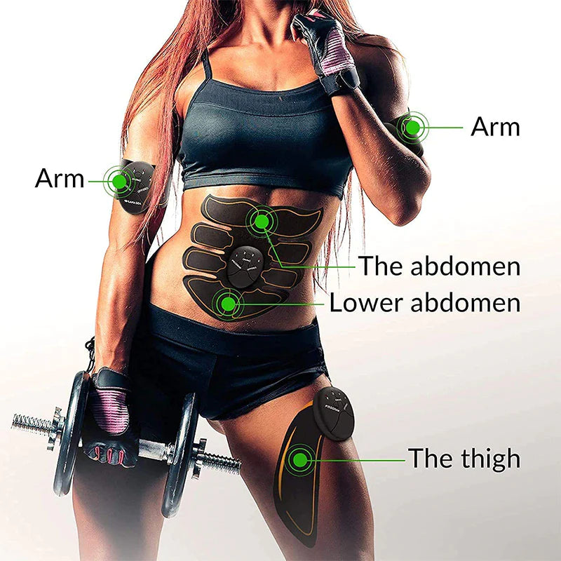 Get quicker results with the EMS Abdominal Muscle Toning Trainer ABS Stimulator Toner Fitness Binder Gym Belt