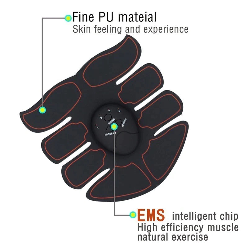 Get quicker results with the EMS Abdominal Muscle Toning Trainer ABS Stimulator Toner Fitness Binder Gym Belt