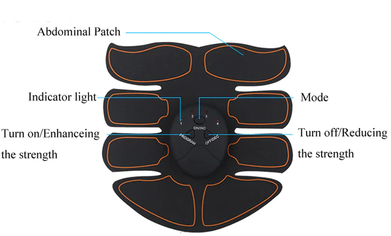 Get quicker results with the EMS Abdominal Muscle Toning Trainer ABS Stimulator Toner Fitness Binder Gym Belt