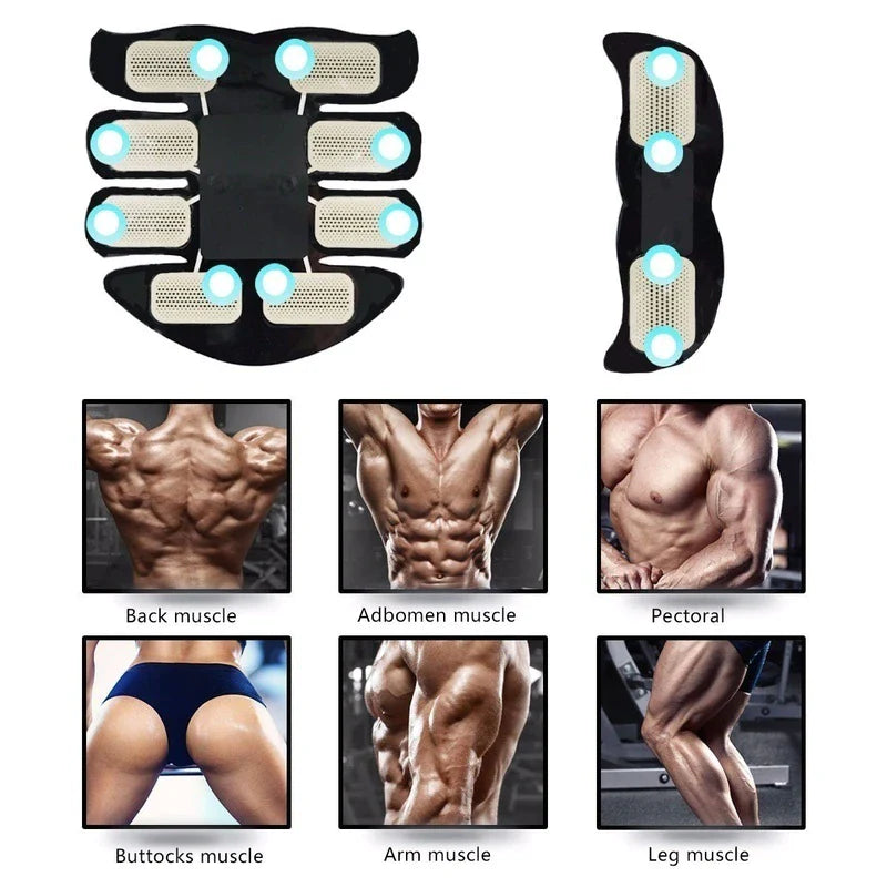 Get quicker results with the EMS Abdominal Muscle Toning Trainer ABS Stimulator Toner Fitness Binder Gym Belt