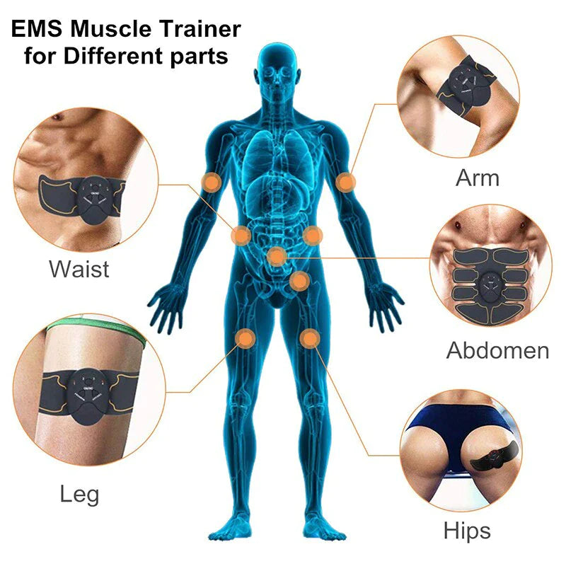 Get quicker results with the EMS Abdominal Muscle Toning Trainer ABS Stimulator Toner Fitness Binder Gym Belt